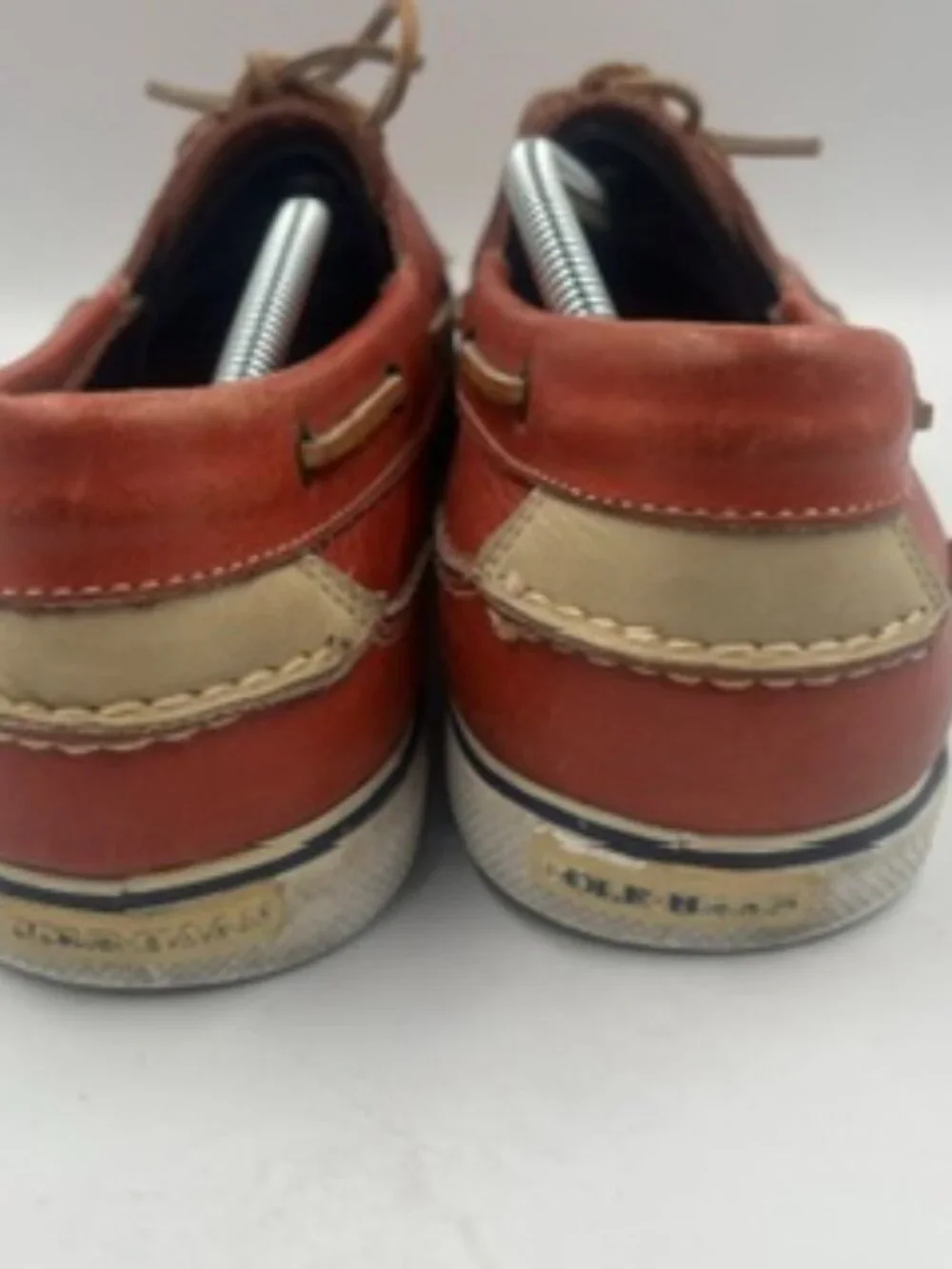 Cole Haan Boat Shoes Men’s size 12 Red Leather Slip On